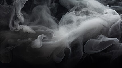 Fototapeta premium ethereal and dramatic scene of swirling smoke or mist illuminated against a dark background