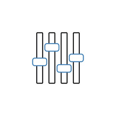 setting concept line icon. Simple element illustration.setting concept outline symbol design.