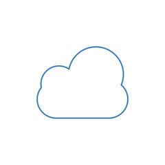 clouds concept line icon. Simple element illustration.clouds concept outline symbol design.