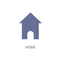 home concept line icon. Simple element illustration. home concept outline symbol design