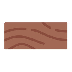 Wood color flat icon