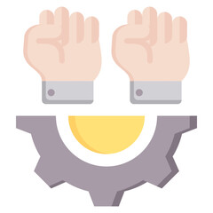 Labor Uinon Flat Icon