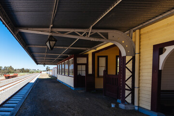 Yarra Glen Train Station in Victoria Australia