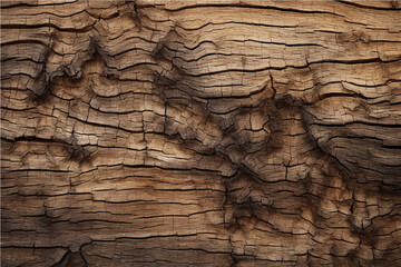 texture of old cracked wood with knots