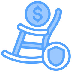 Retirement Blue Icon