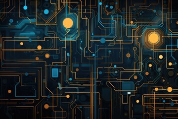 abstract background in the style of artificial intelligence