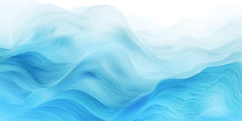 Fototapeta na wymiar Abstract water ocean wave, blue, aqua, teal texture. Blue and white water wave background for ocean wave abstract. Wavy aquamarine backdrop with white on top for copy space, graphic resource banner