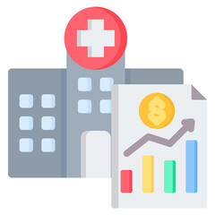 Hospital Finances Flat Icon