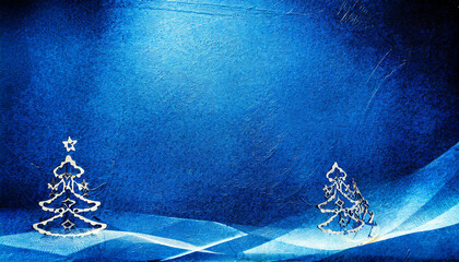 Abstract blue background. Christmas background
