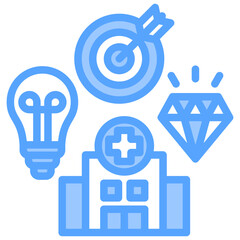 Mission Statement Blue Icon