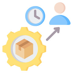 Lead Time Flat Icon