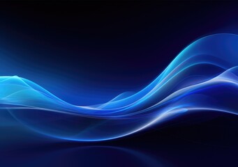  a blue fractal wave reflected in blue abstractspace bac 