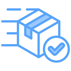 Finished Product Blue Icon