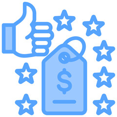 Best Price Blue Icon