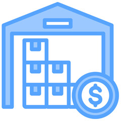 Storage Coct Blue Icon