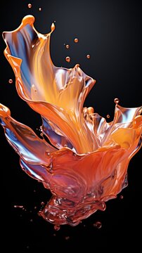 3D liquid blob dta gradient UHD wallpaper