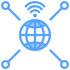 Internet Blue Icon