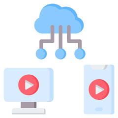 Oot Media Service Flat Icon