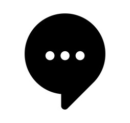 Round Chat icon vector