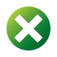 Obraz premium シンプルなデザインのバツマークのイラスト