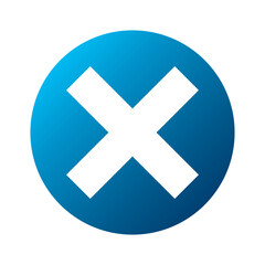 Obraz premium シンプルなデザインのバツマークのイラスト