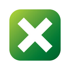 シンプルなデザインのバツマークのイラスト