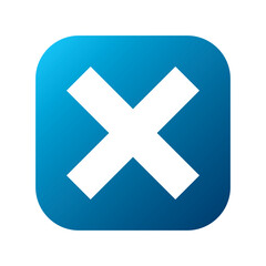 Obraz premium シンプルなデザインのバツマークのイラスト