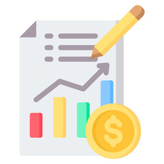 Financial Statements Flat Icon