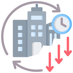 Depreciation Flat Icon