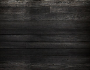 Naklejka premium Black wood texture. background old panels