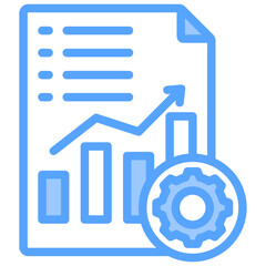 Management Accounting Blue Icon