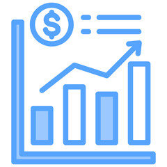 Economic Blue Icon