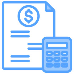 Financial Position Blue Icon