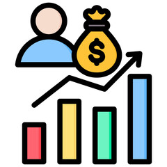 Investor Outline Color Icon