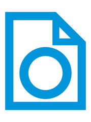 書類の中にアイコンがあるイラスト
