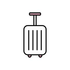 Travel Bag Icon Vector Design Template