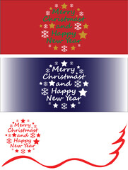 Set of Christmas backgrounds. Christmas tree. Christmas decoration. winter holiday. banner, Greeting card, poster