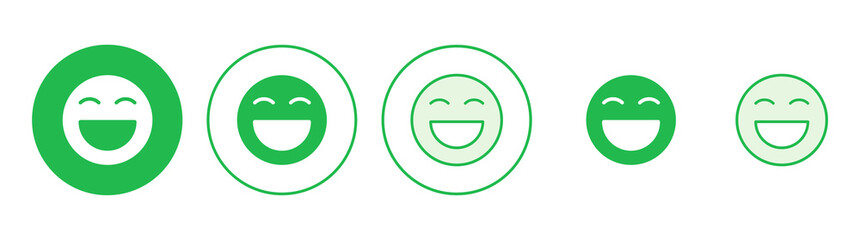 smile icon set. smile emoticon icon. feedback