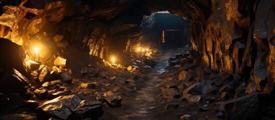 Underground extraction of gold