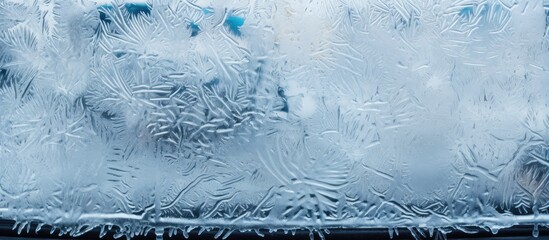 Winter scenes in Vladivostok with icy cars and windows after a freezing rain ice storm - obrazy, fototapety, plakaty