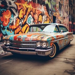 classic vehicle full of colors