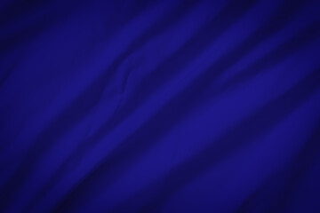 Smooth wave Blue cloth  for abstract background.