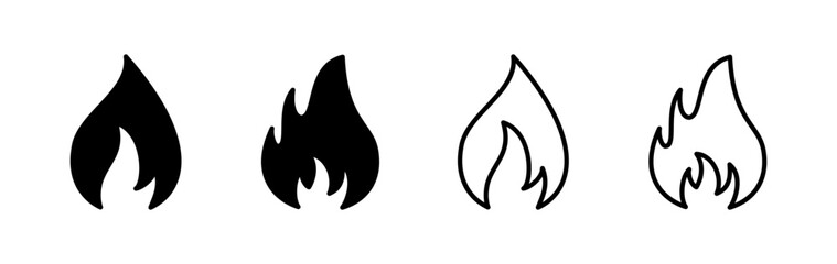 Fire icon vector. fire flame icon