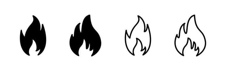 Fire icon vector. fire flame icon
