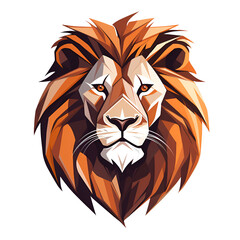 Obraz premium Lion Cartoon Style Logo Lion Vector Style Illustration No Background Applicable to Any Context Perfect for Print on Demand Merchandise