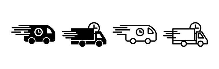 Delivery icon vector. Shipping fast delivery icon