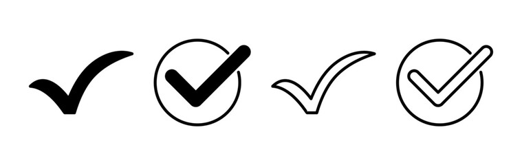 check icon vector. check mark icon. check list button icon.