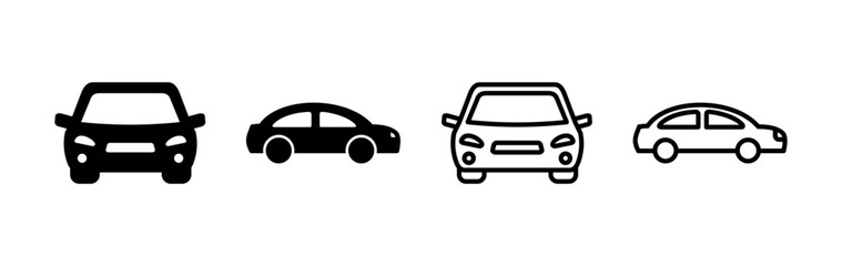 Car icon vector. Car sign. sedan