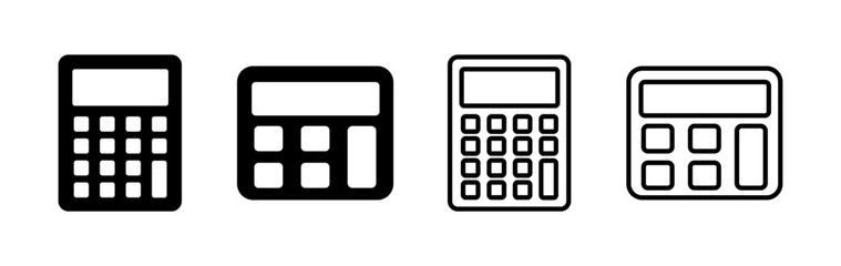 Calculator icon vector. math icon. finances sign