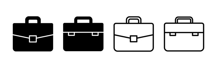 Briefcase icon vector. Portfolio vector icon. suitcase icon